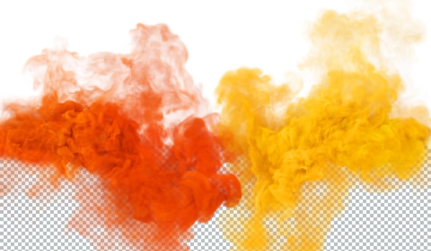 PSD yellow and orange mystery smoke and fog texture