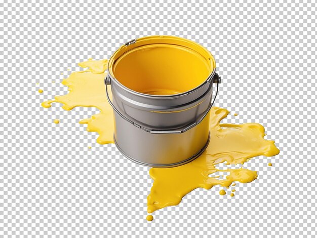PSD Желтое ведро для краски