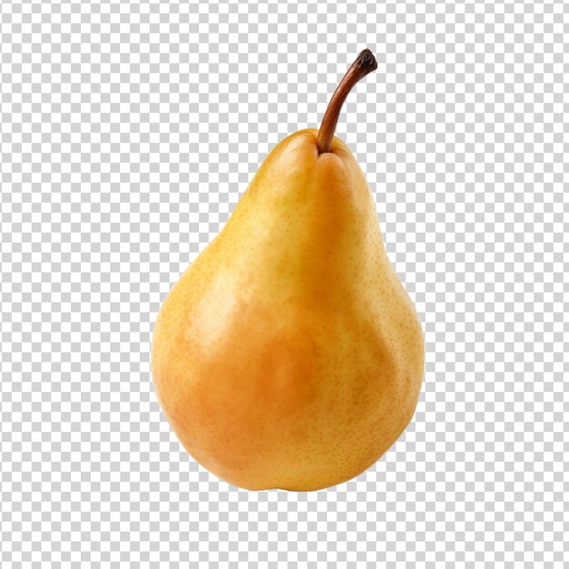 PSD yellow pear isolated on a transparent background