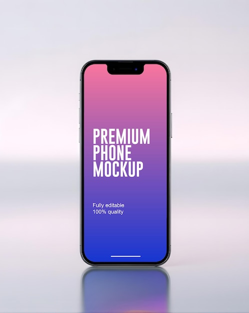 a yellow phone that says premium make up on the back