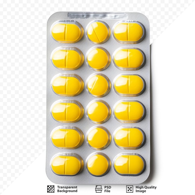 PSD yellow pills in blister pack