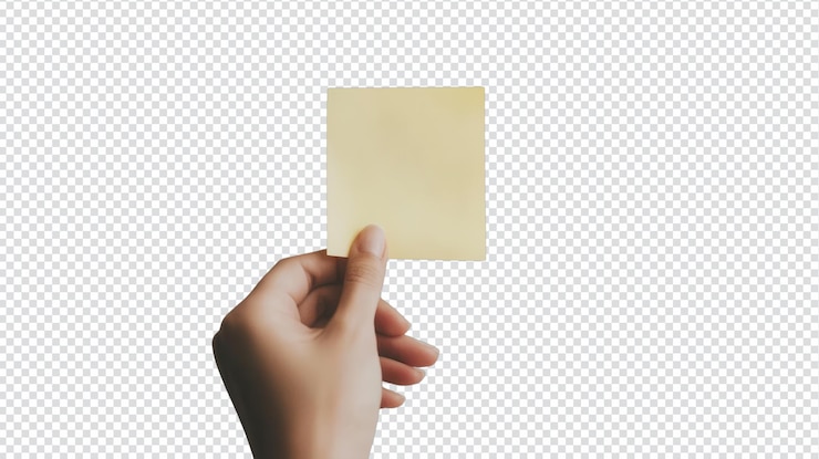 PSD a yellow postit note with a handwritten reminder perfect for organizing tasks and daily reminders in office and home environments