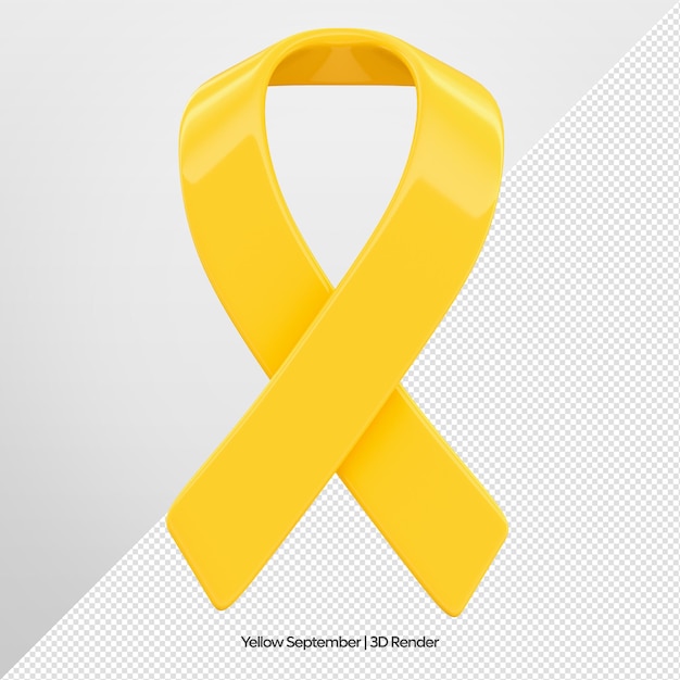 PSD 브라질의 setembro amarelo 축하를 위한 노란 리본