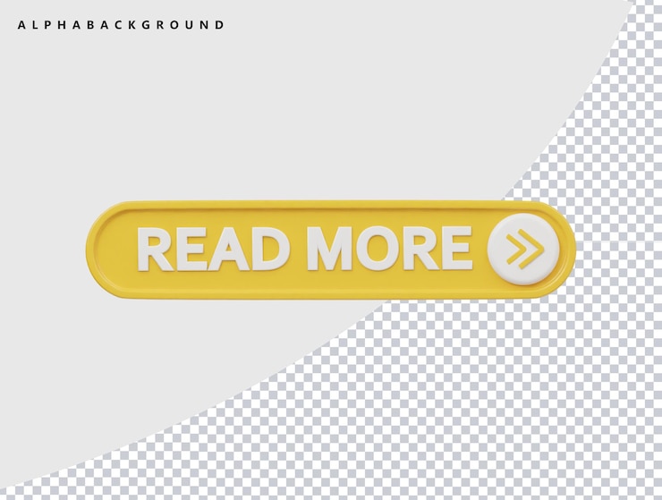 PSD a yellow ribbon with the words read more more