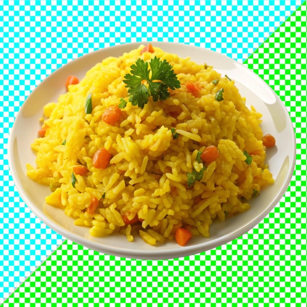 желтый рис на прозрачном фоне