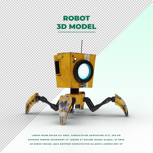 PSD robot giallo