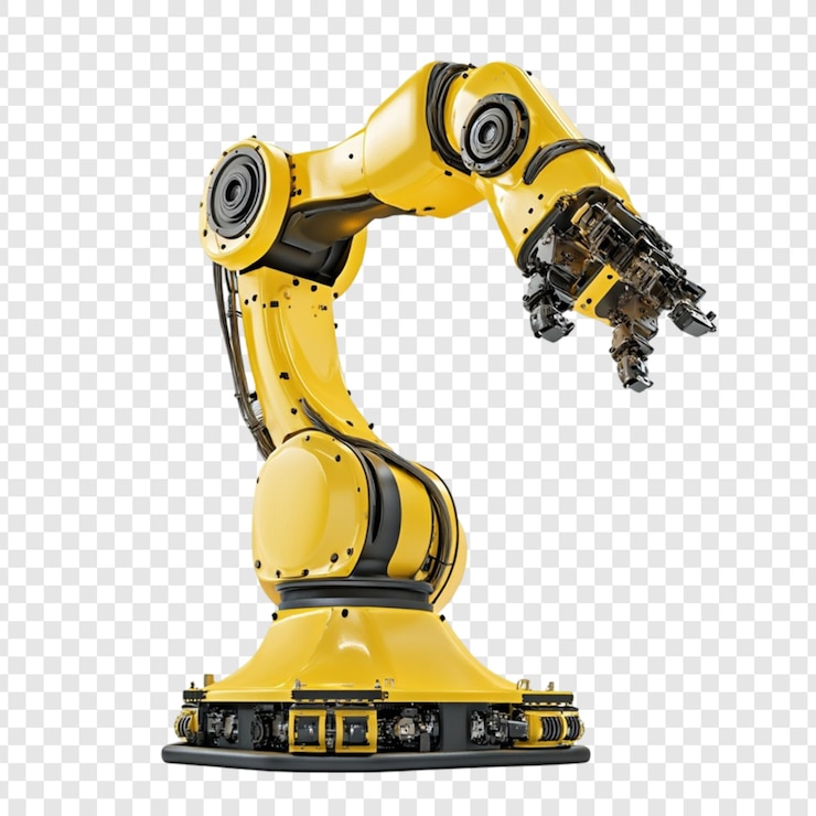 PSD yellow robotic arm industrial automation technology future