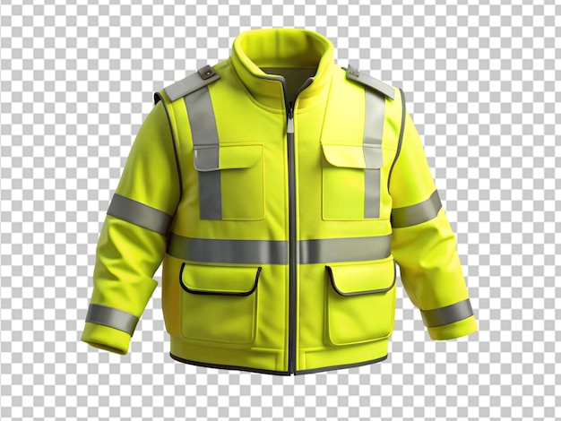 PSD yellow safety jacket