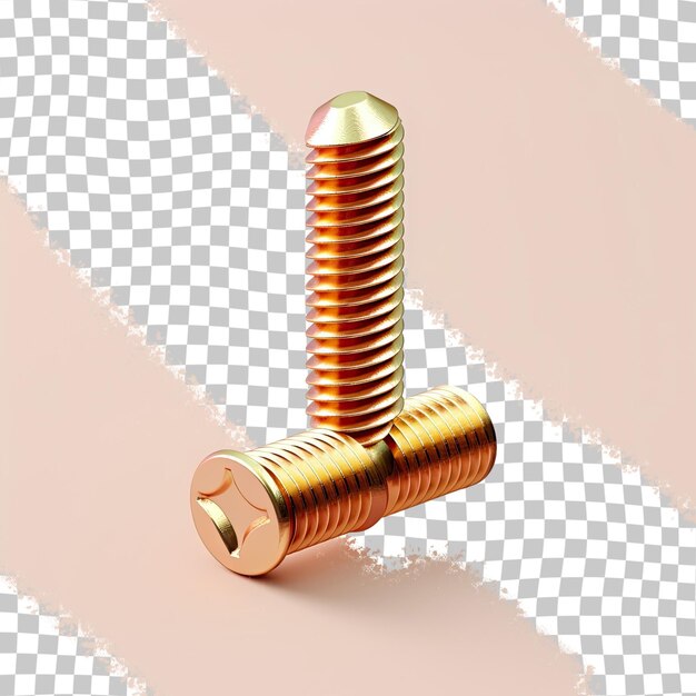 PSD a yellow screw with a yellow screw on it and a white and black background.