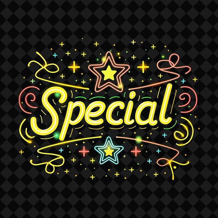 PSD a yellow sign that says special special special special special special special special special spec