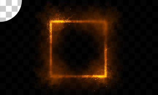 Yellow square light effect