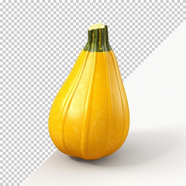 PSD yellow squash isolated on transparent background