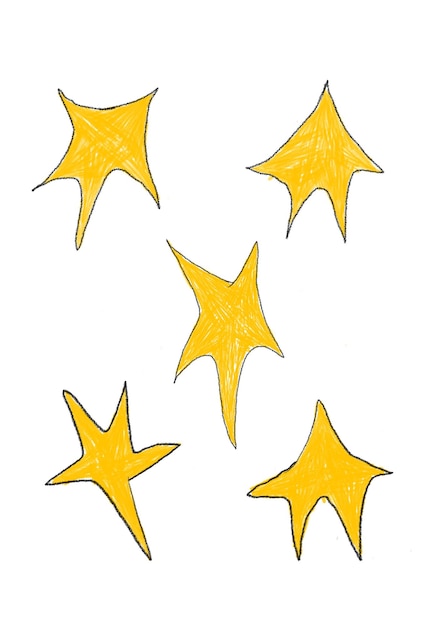 yellow star shapes illustration