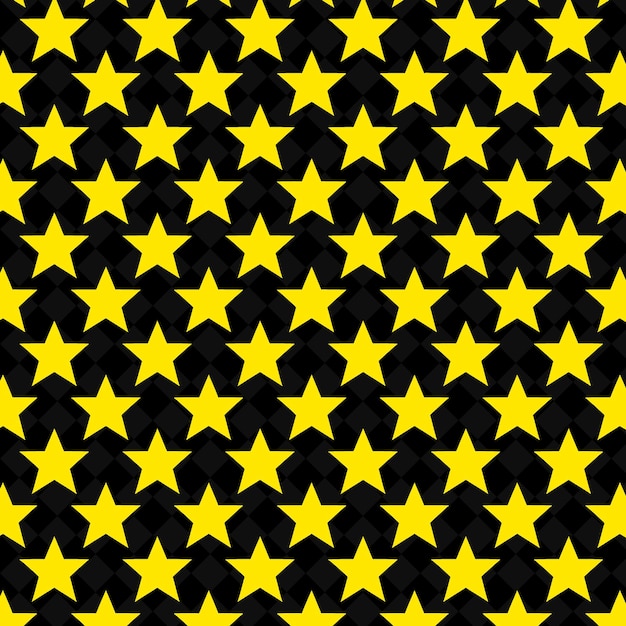 PSD a yellow star with black stars on a black background