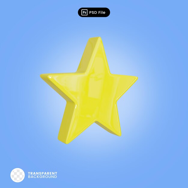 A yellow star with the word dm on it