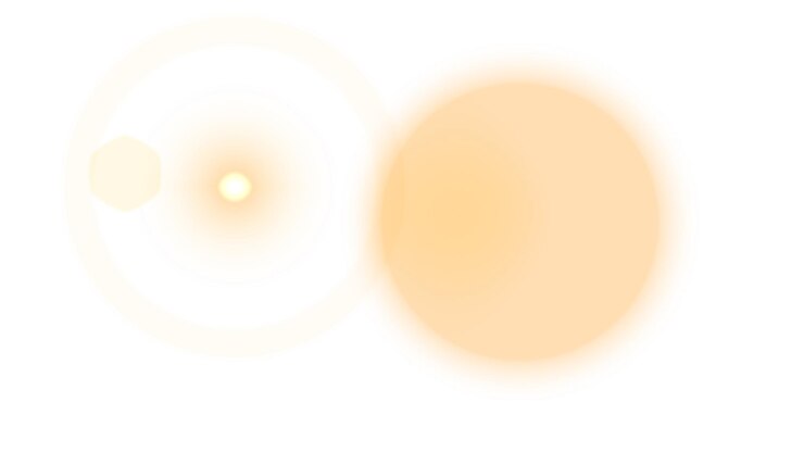 PSD a yellow sun in the sky with a sun in the middle