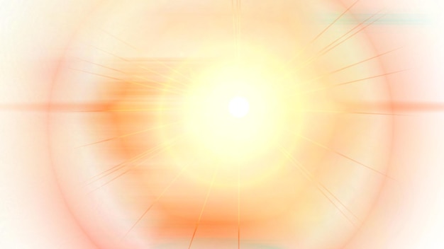 a yellow sun with a red circle in the middle