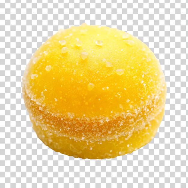 PSD yellow sweet isolated on transparent background