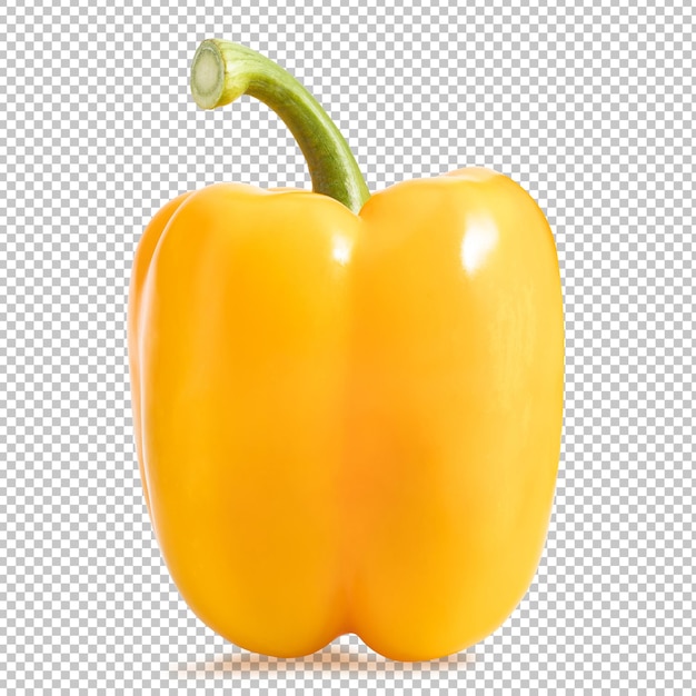 PSD yellow sweet pepper isolated