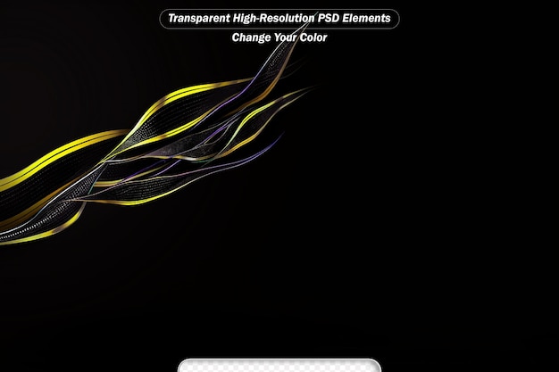 PSD 검은 바탕에 노란색 소용돌이