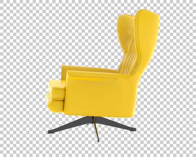 yellow swivel wingback chair