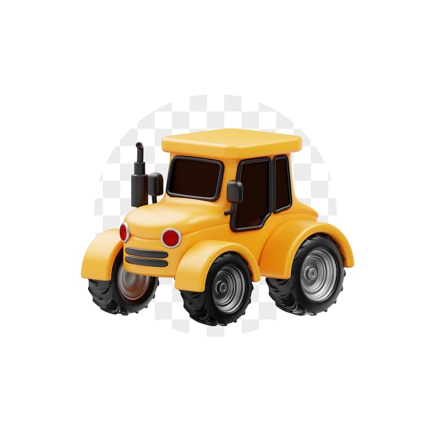 ドアが開いた黄色いおもちゃ車