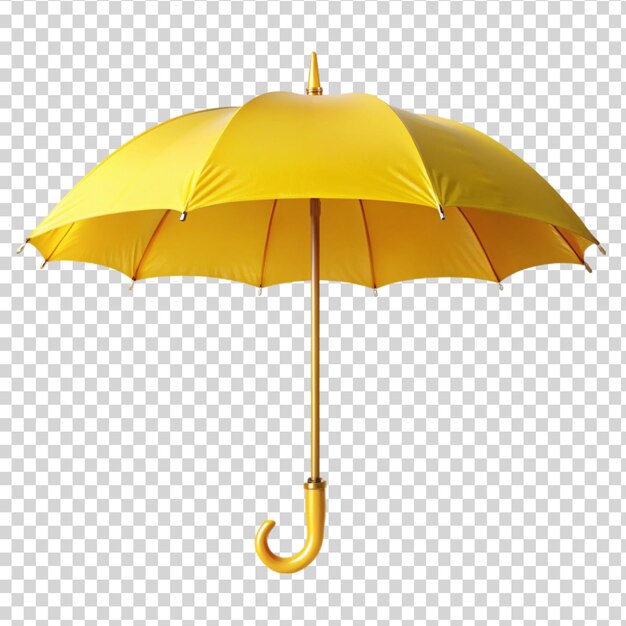 PSD a yellow umbrella isolated on transparent background