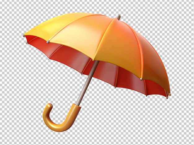 PSD yellow umbrella