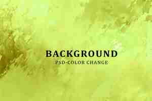 PSD yellow water color or graphic modern background and colorful abstract texture design