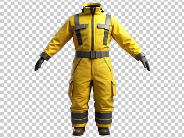 PSD a yellow worker overall