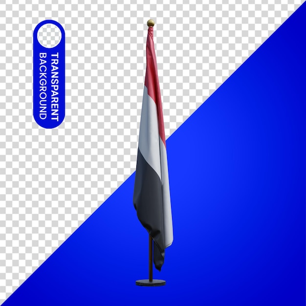 yemen flag 3d blender