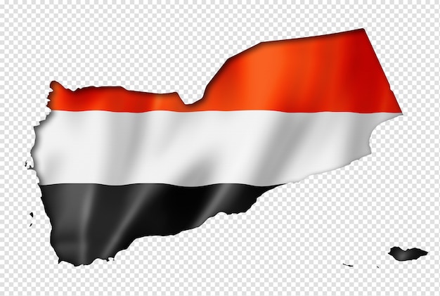 PSD yemen flag map