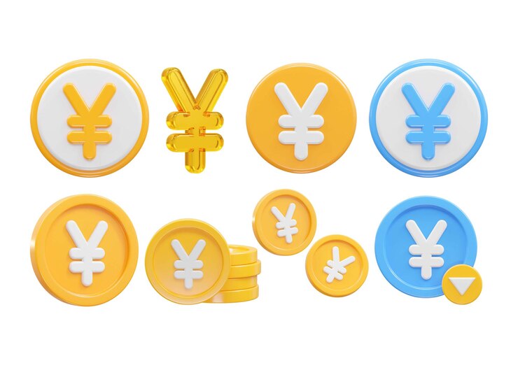 엔 화폐 아이콘 터 렌더링