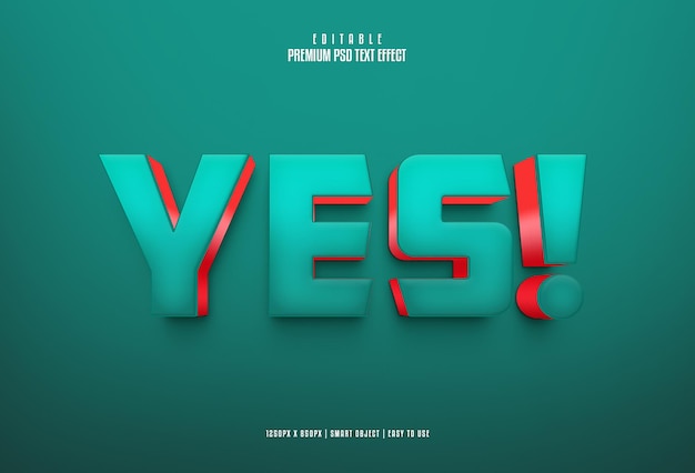 Yes fully editable psd text effect