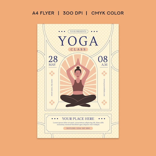 Yoga class flyer