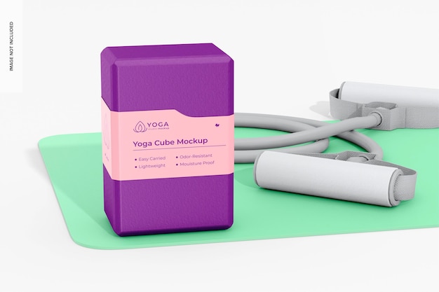 Modello di cubo di yoga