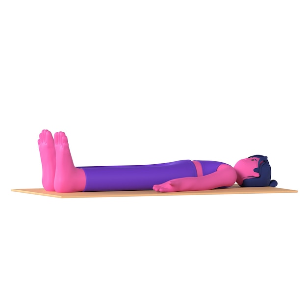 Yoga Girl Corpse Pose Wellness