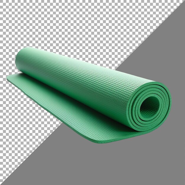 PSD yoga mat against transparent background ai generated