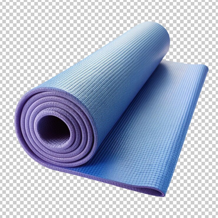 yoga mat white background