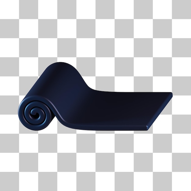 Yoga mattress equipment 3d icon