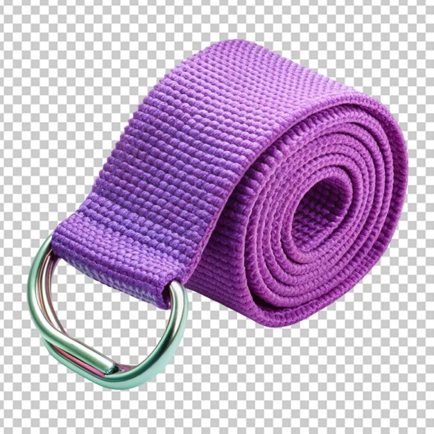 PSD yoga strap with loops transparent background