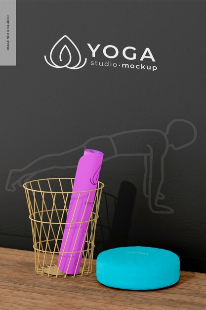 PSD yoga studio mockup