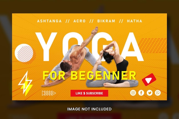 Yoga youtube sociale banner