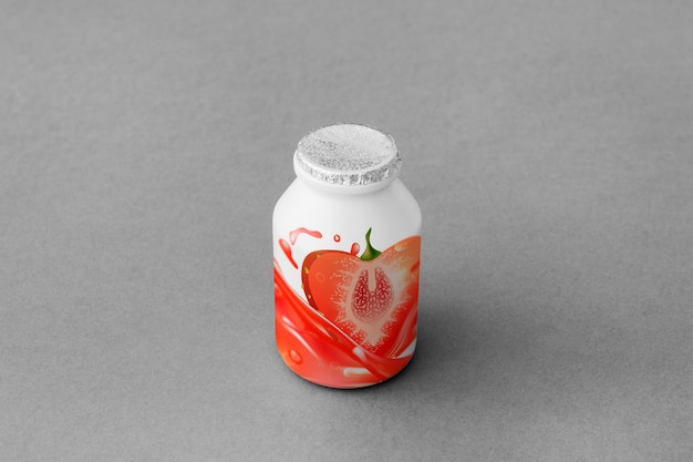 Yoghurt cup mockup