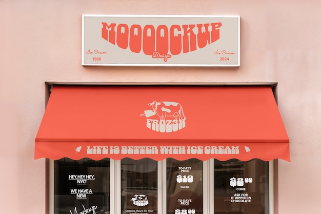 Yogurt packaging mockup  design