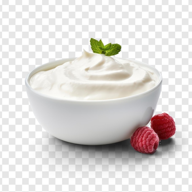 PSD uno yogurt con la sinistra sullo sfondo trasparente psd