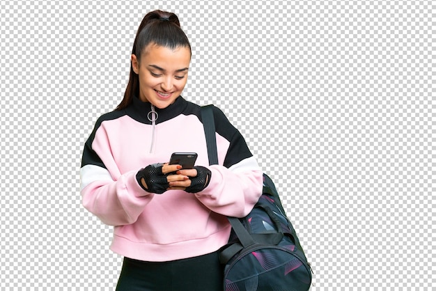 Young beauty woman over isolated chroma key background