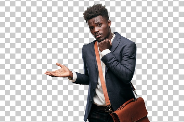 PSD young black businessman