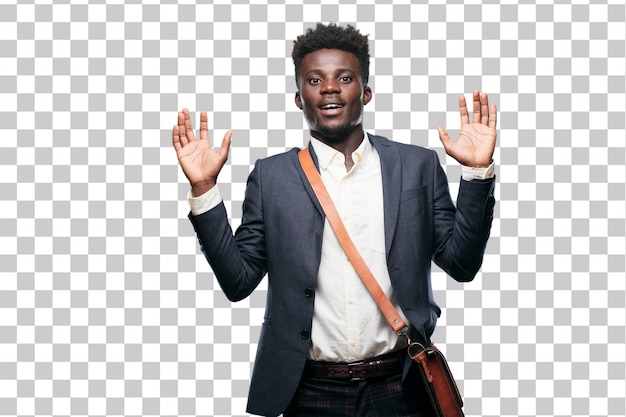 PSD young black businessman