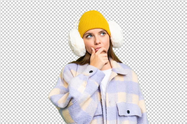 Young blonde woman over isolated chroma key background